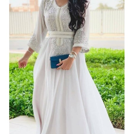 caftan marocain blanc /caftan mariage