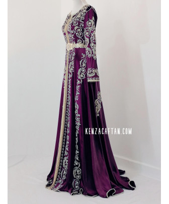 luxury Purple kaftan dress