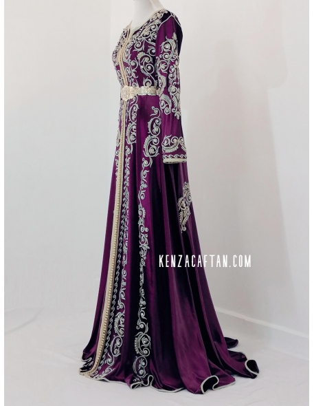 luxury Purple kaftan dress