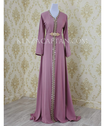 Purple and gold kaftan dress 2025